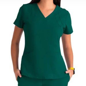 Barco One Racer Scrub Top - Hunter Green